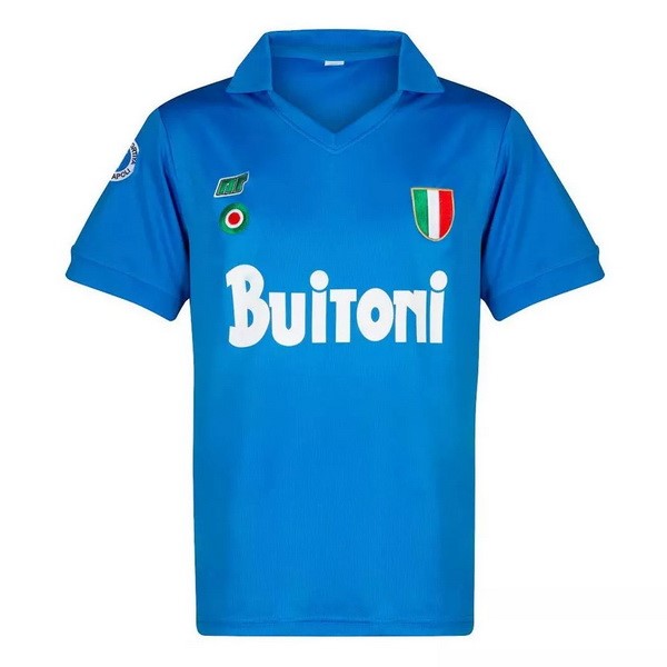 Camiseta Napoli Replica Primera Ropa Retro 1987 1988 Azul